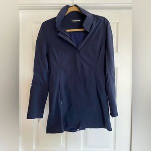 Anatomie lightweight navy zip up travel city jacket windbreaker size small